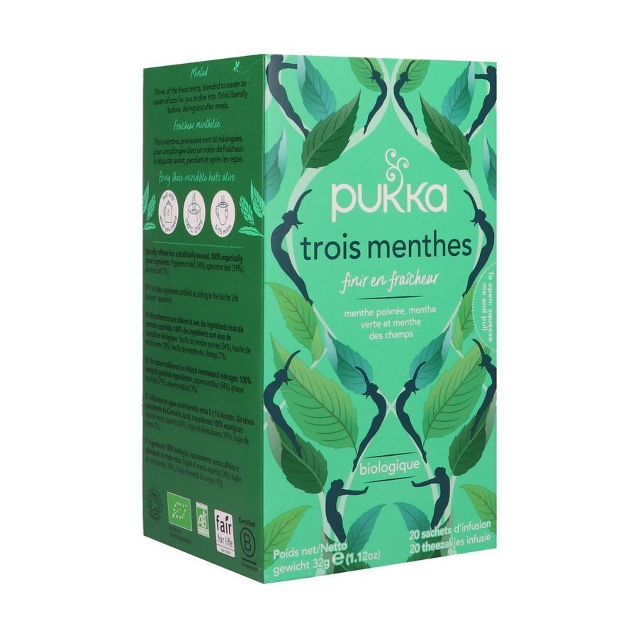Pukka Herbs Three Mint 20 Sachets
