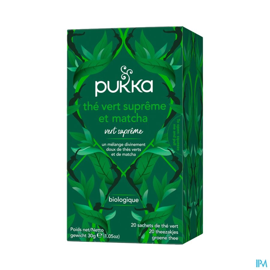 Pukka Bio Supreme Matcha Green Sach 20