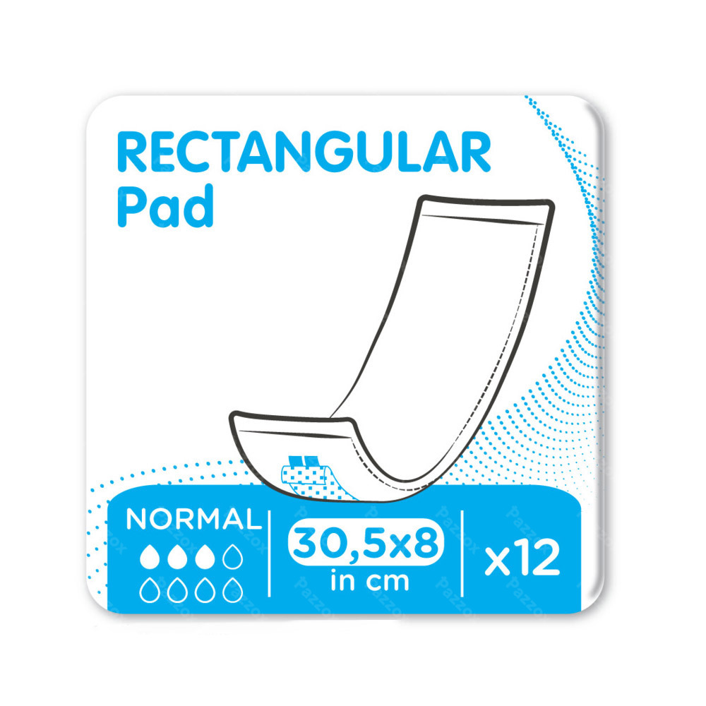 Rectangular Pad 30,5x8 Pe+s 12