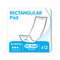Rectangular Pad 30,5x8 Pe+s 12