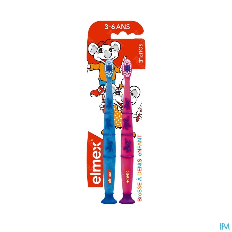 Elmex Brosse A Dents Enfant Souple 3-6ans Duopack