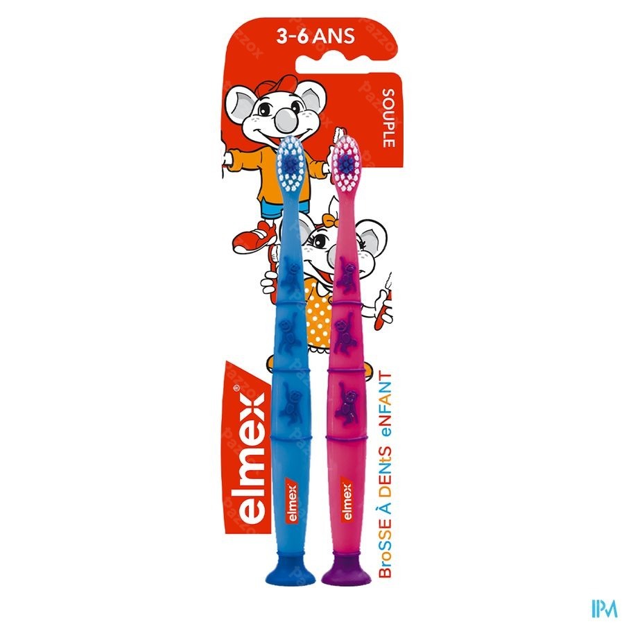 Elmex Brosse A Dents Enfant Souple 3-6ans Duopack