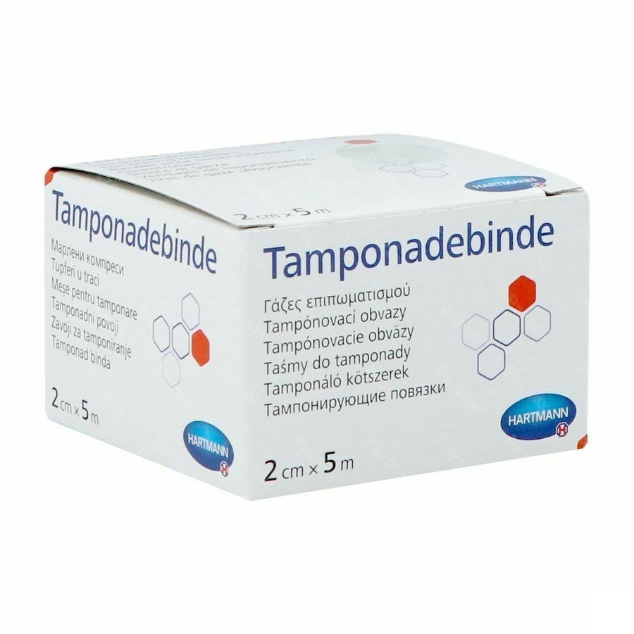 Hartmann Tamponadezwachtels 2cm x 5m