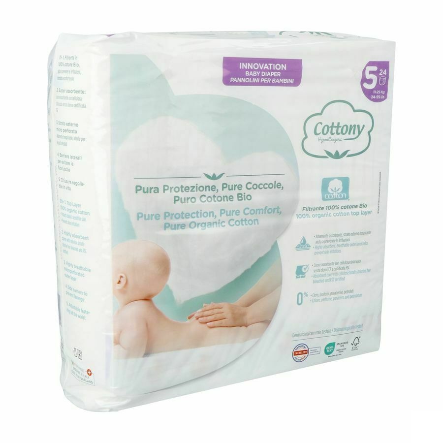 Cottony Baby Diapers Size 5 11 - 25kg 24