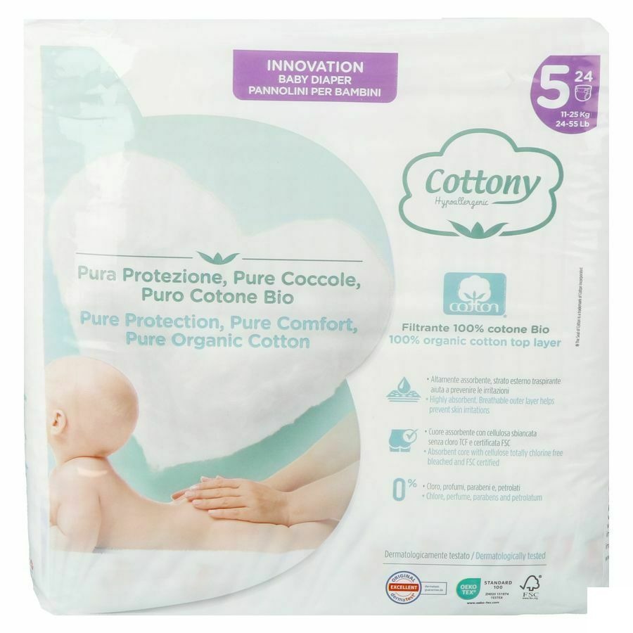 Cottony Baby Diapers Size 5 11 - 25kg 24