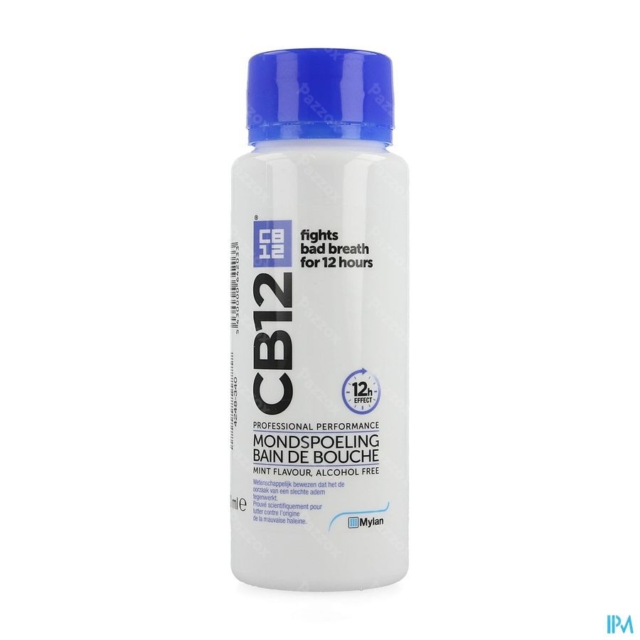 Cb12 Bain De Bouche Menthe Menthol Sans Alcool 250ml