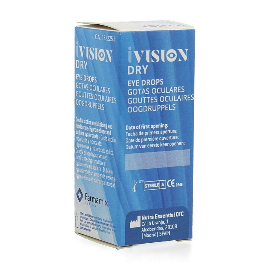 Ivision Dry Gouttes Oculaires 10ml