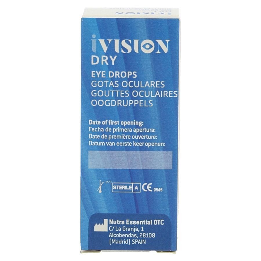 Ivision Dry Gouttes Oculaires 10ml