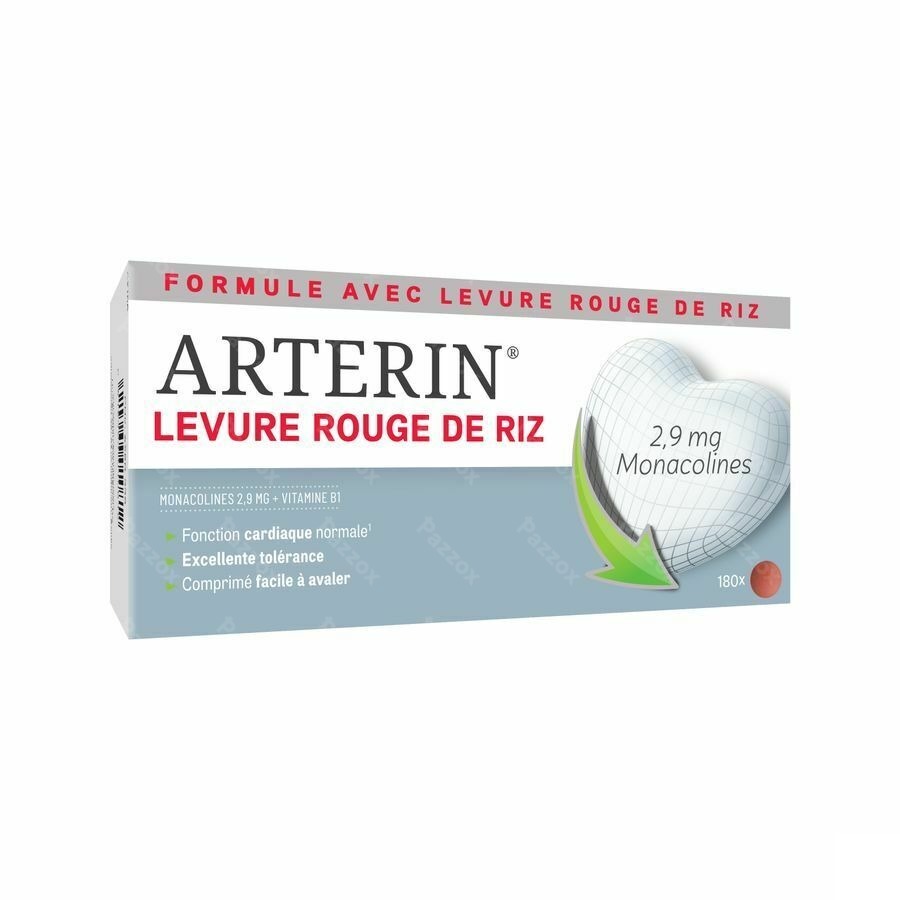 Arterin Levure Rouge Riz Comp 180