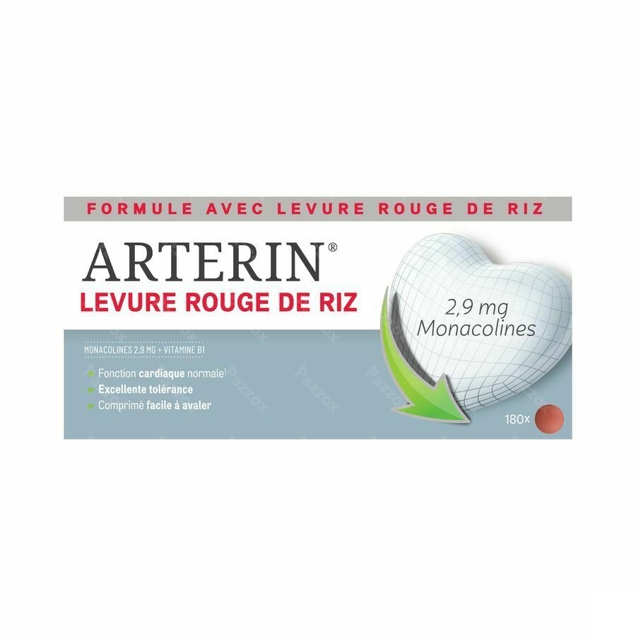 Arterin Levure Rouge Riz Comp 180
