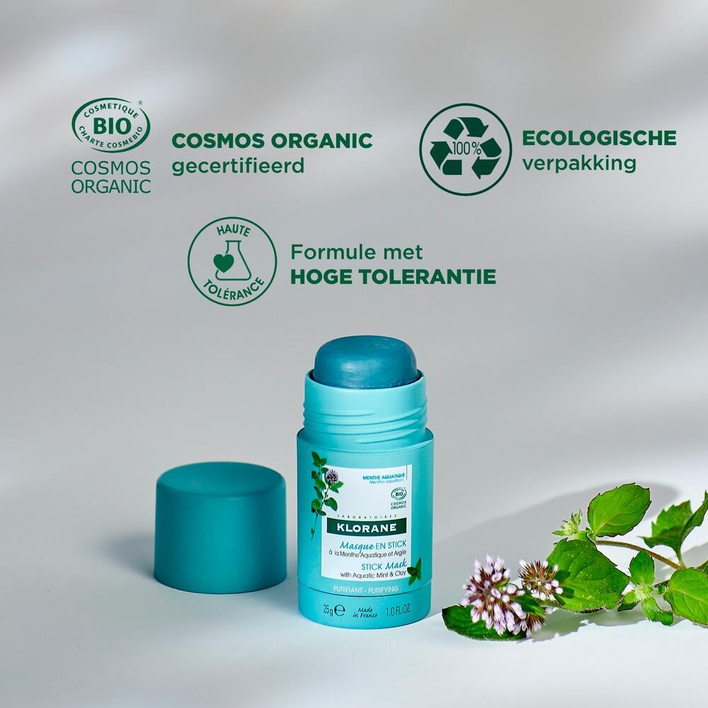 Klorane Gezicht Munt Aquatic Masker Stick 25g