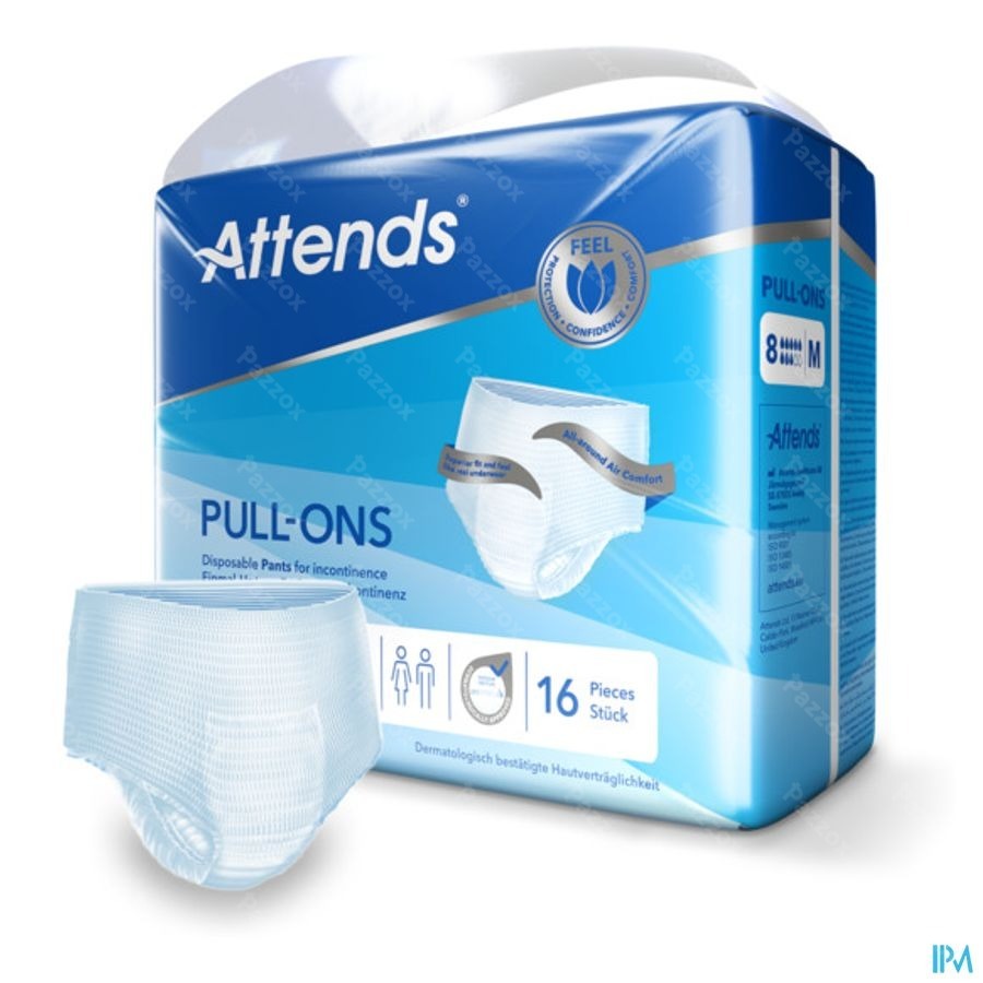 Attends Pull-on 8M 16 Pièces