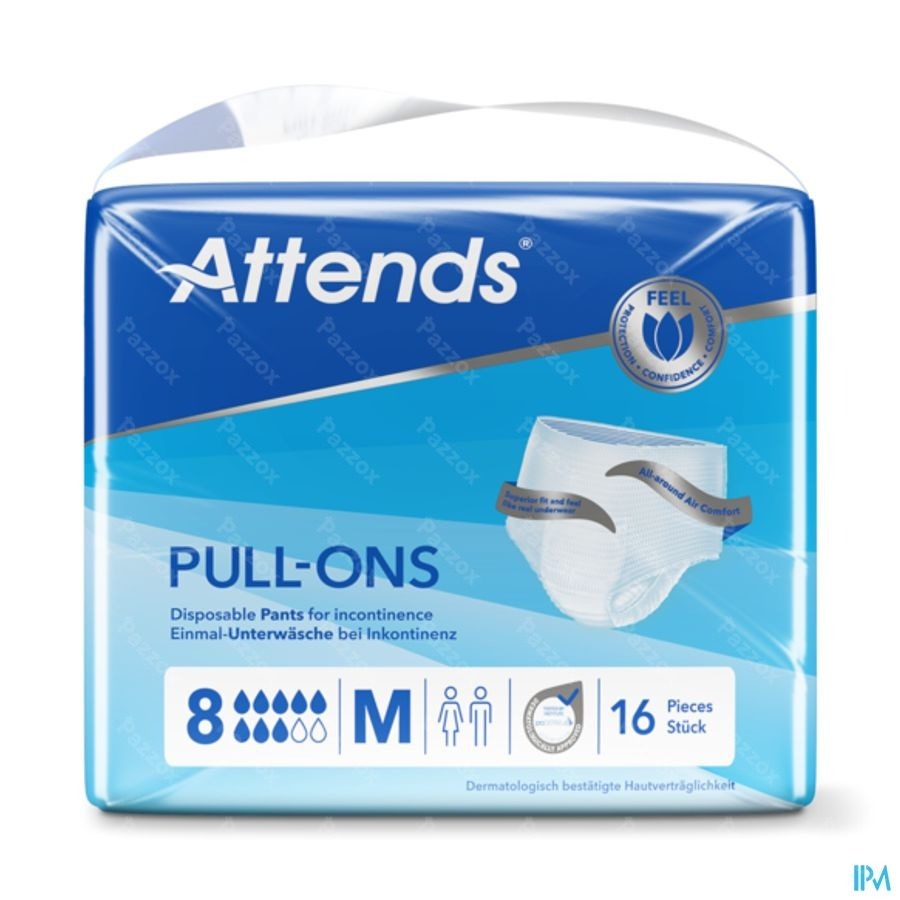 Attends Pull-on 8M 16 Pièces