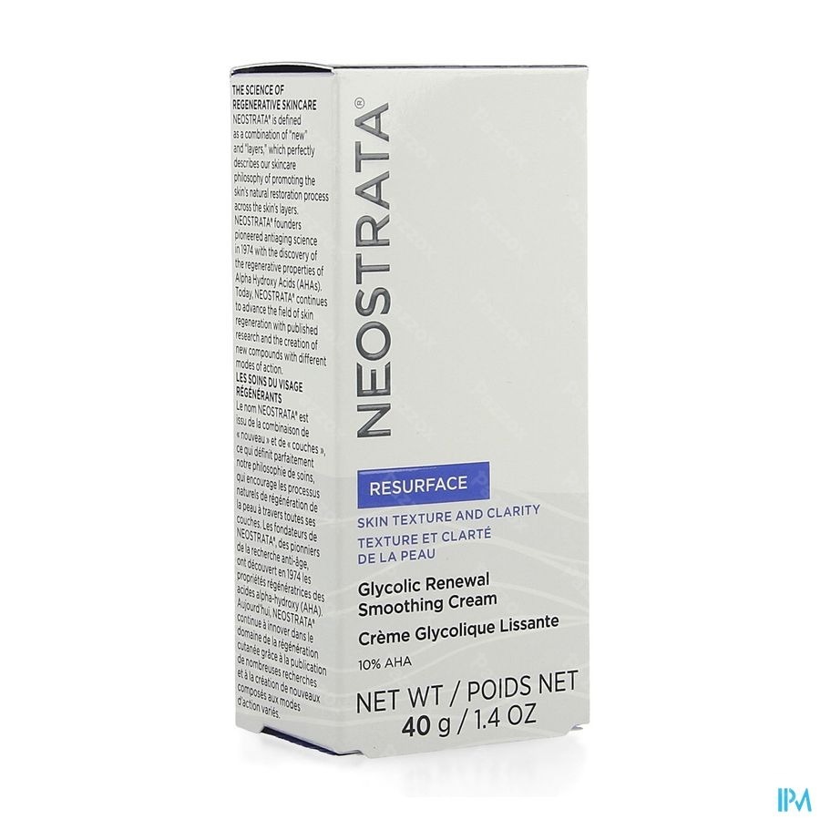 Neostrata Creme Glycolique Lissante Tube 40g