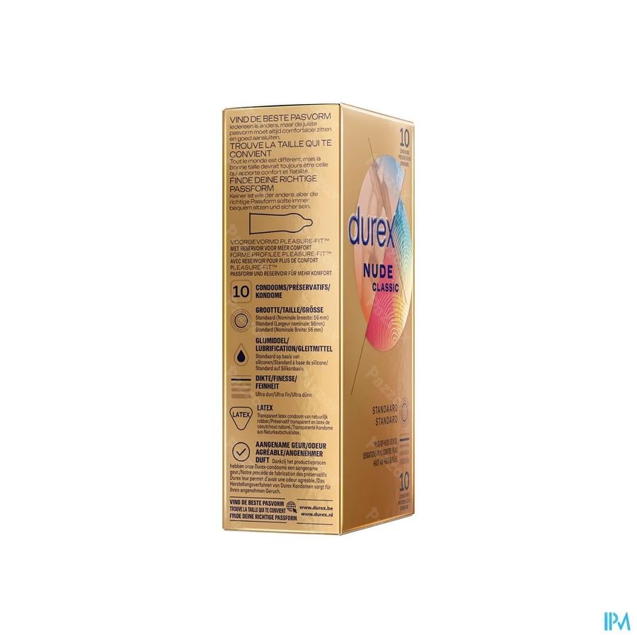 Durex Nude Preservatifs 10 Pieces