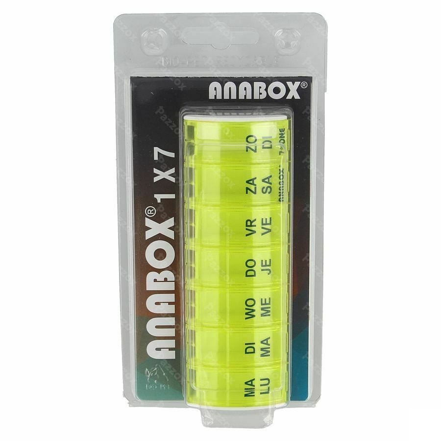 Anabox Pilulier Semaine Jaune