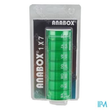 Anabox Pilulier Semaine Vert