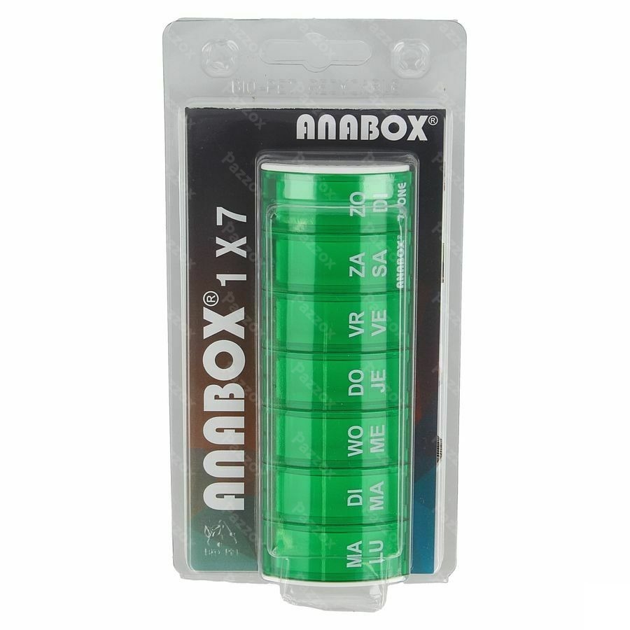 Anabox Pilulier Semaine Vert