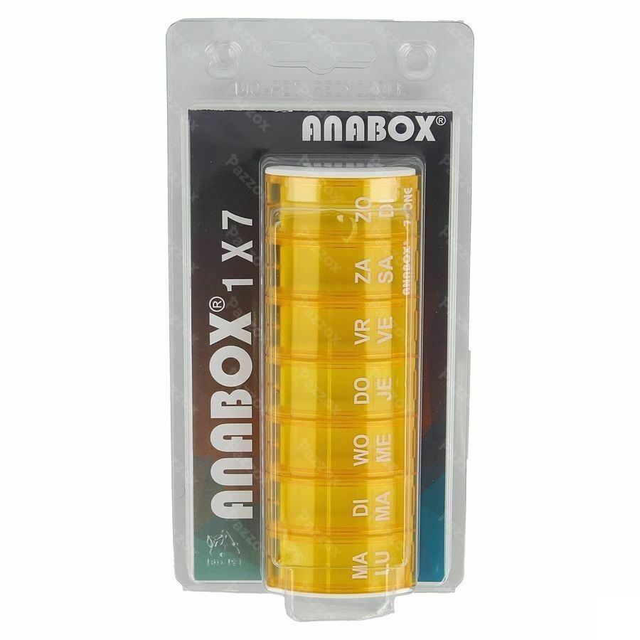 Anabox Pilulier Semaine Orange
