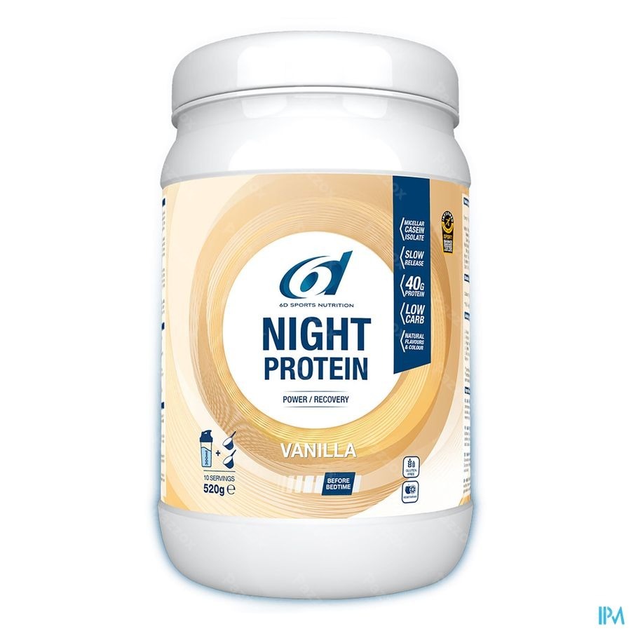 6d Sports Nutrition Night Protein Vanilla