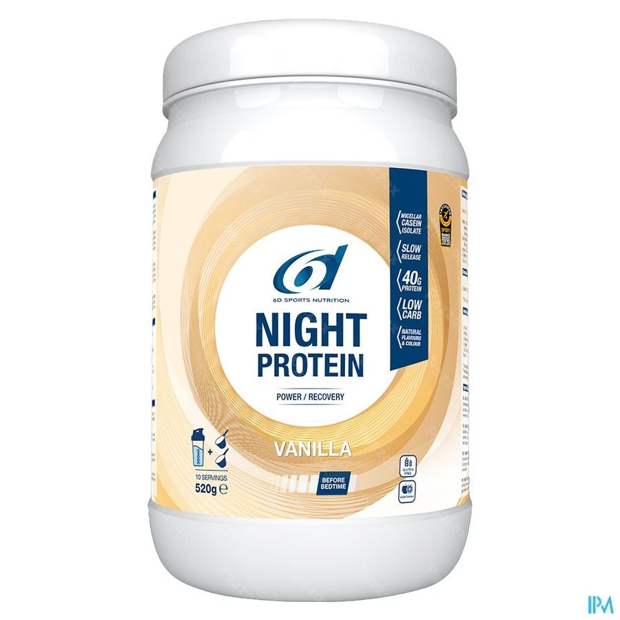 6d Sports Nutrition Night Protein Vanilla