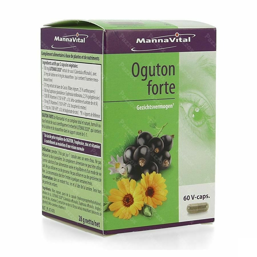 Mannavital Oguton Forte 60 Plantaardige Capsules