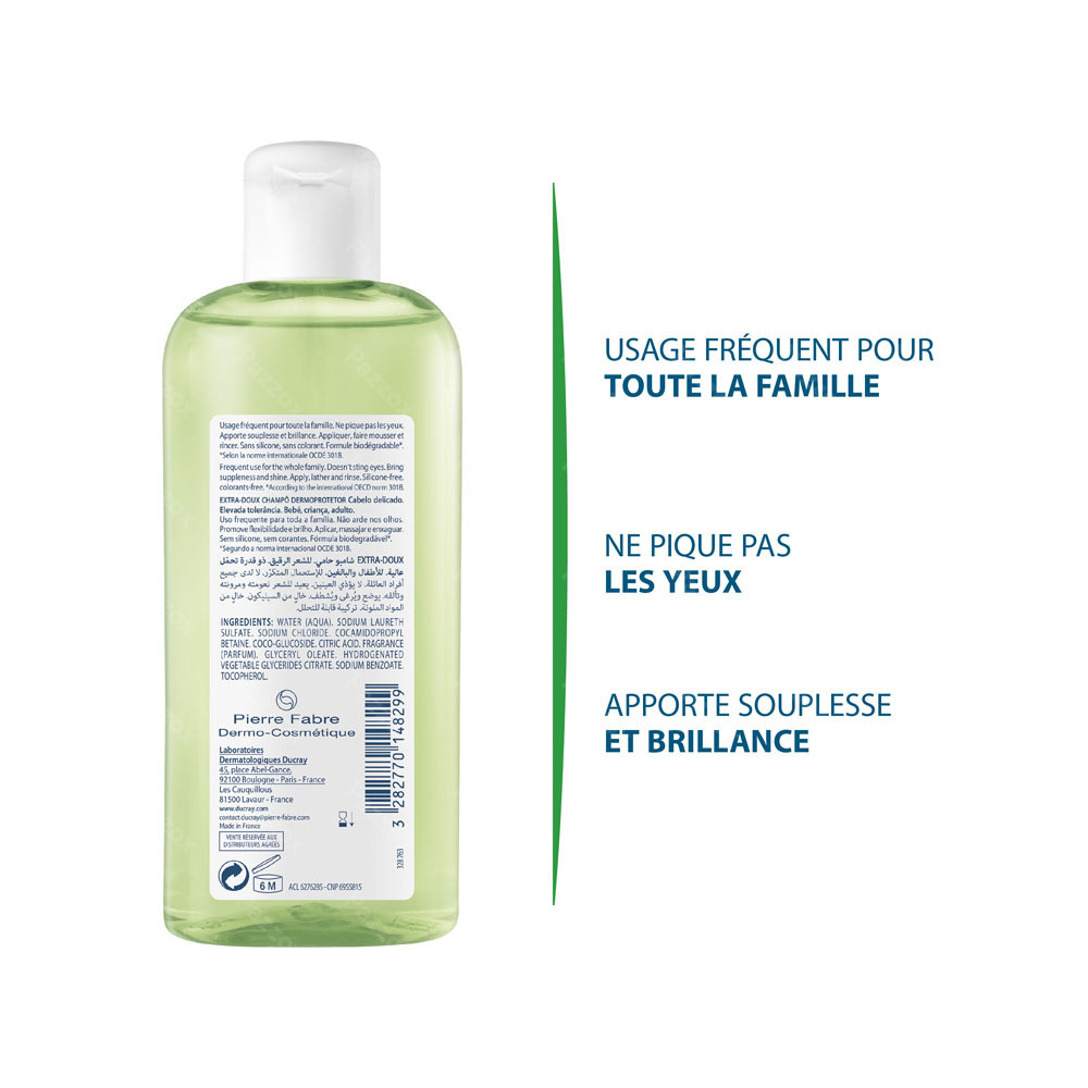 Ducray Extra Doux Sh Dermo-protecteur 200ml Nf