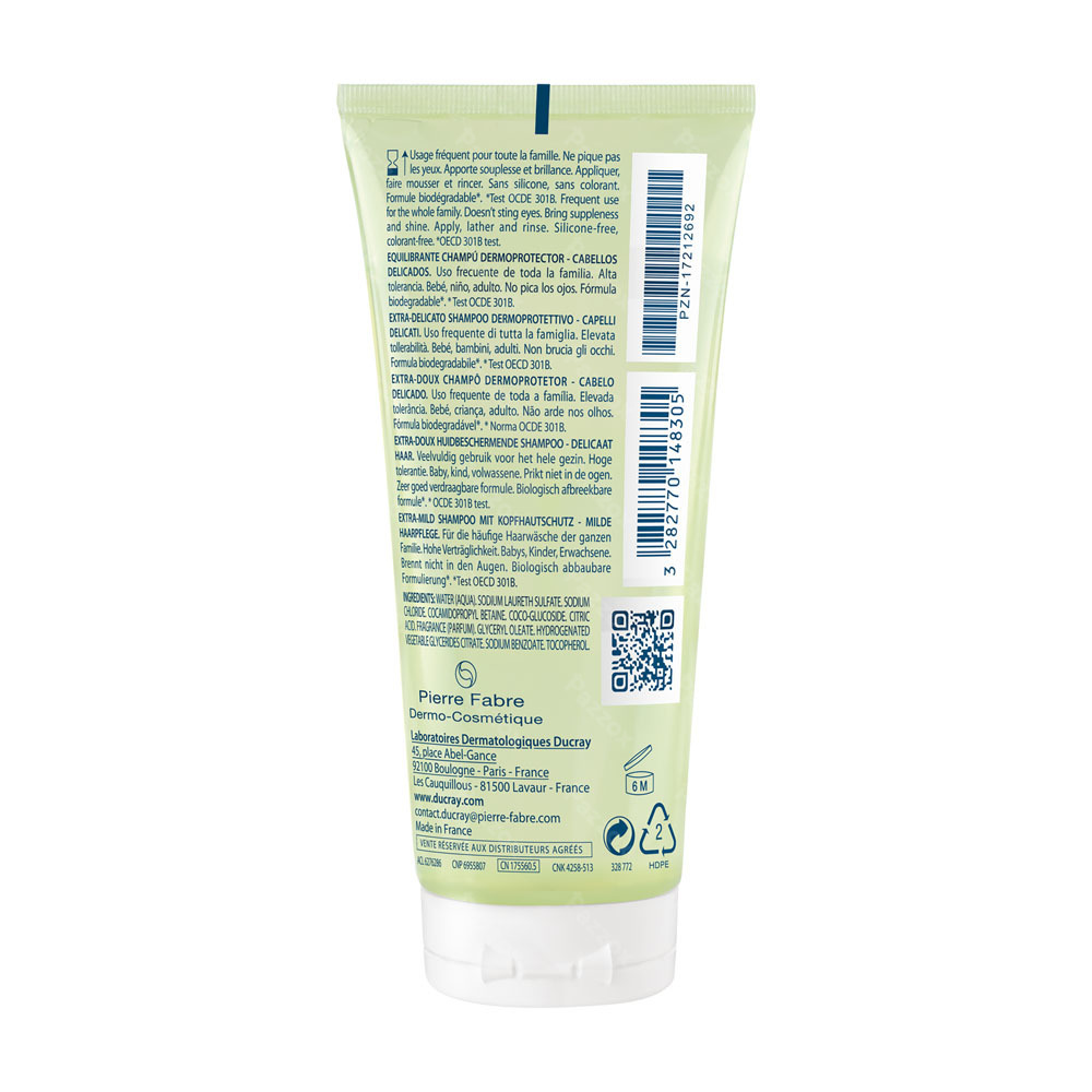 Ducray Extra Doux Sh Dermo-protecteur 100ml Nf