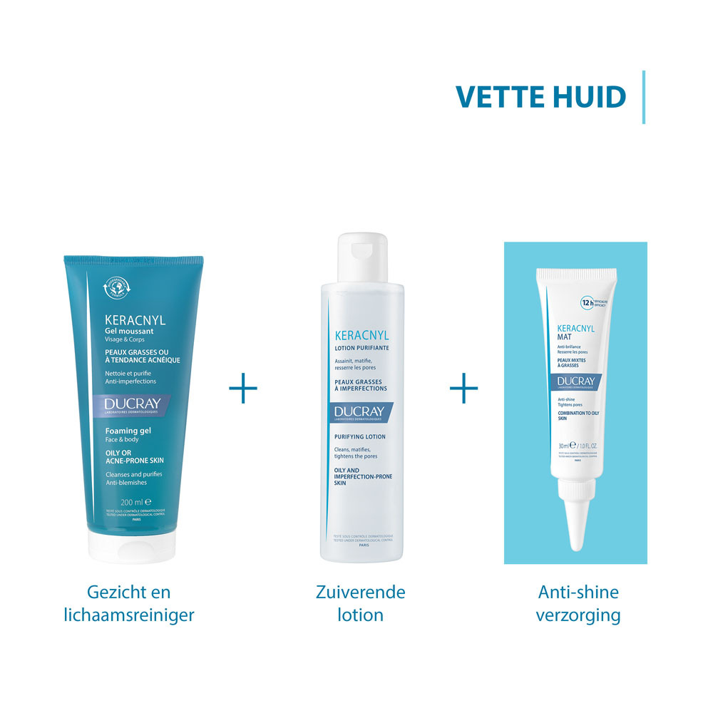 Ducray Keracnyl Schuimende Reinigingsgel 200ml