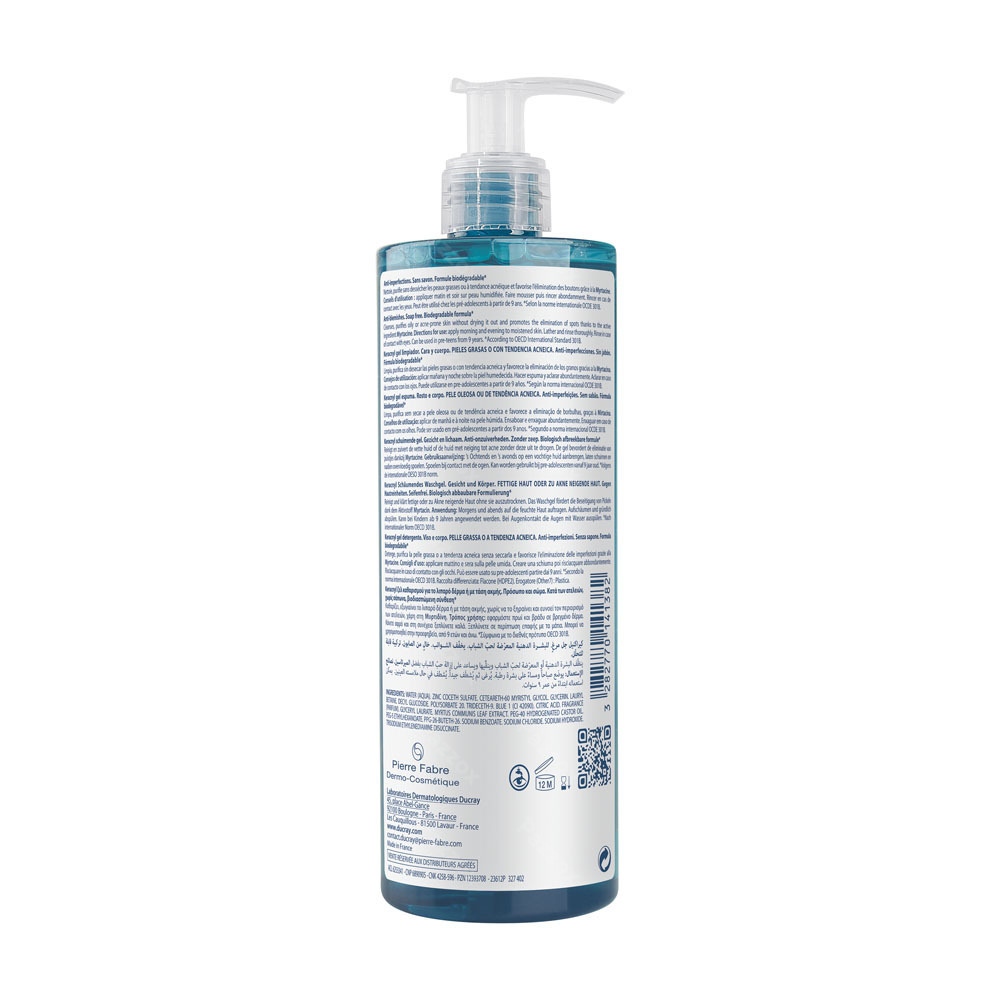 Ducray Keracnyl Gel Moussant 400ml Nf