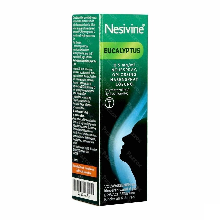 Nesivine Eucalyptus 0.5mg/ml Neuspray 15ml