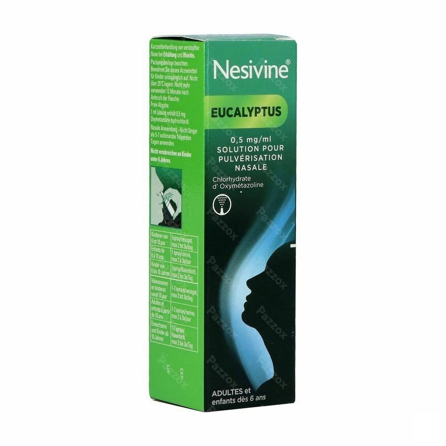 Nesivine Eucalyptus 0.5mg/ml Spray Nasal 15ml