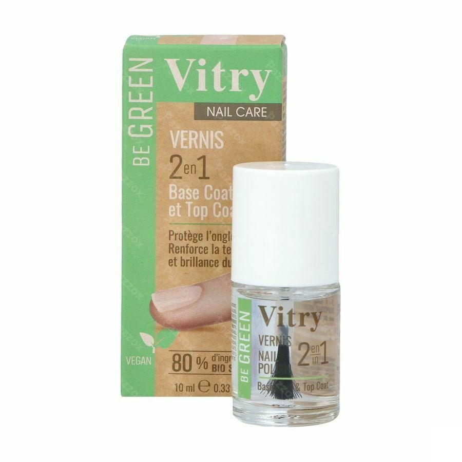 Vernis Be Green 2&1 Base & Top Coat 10ml