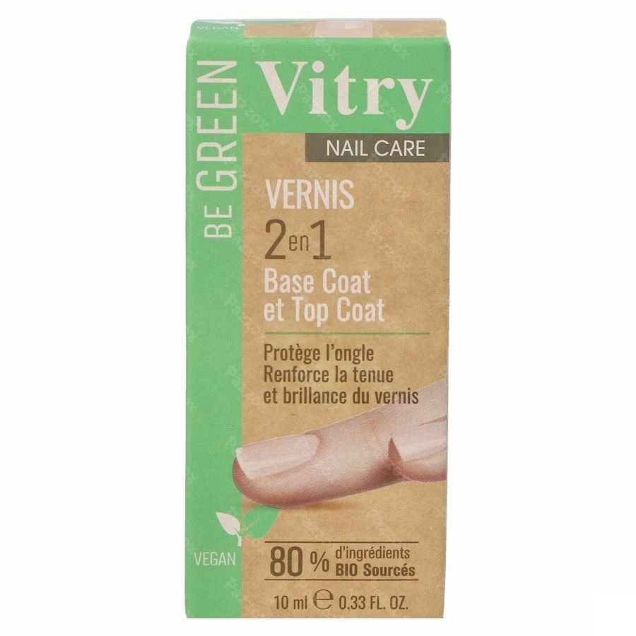 Vernis Be Green 2&1 Base & Top Coat 10ml