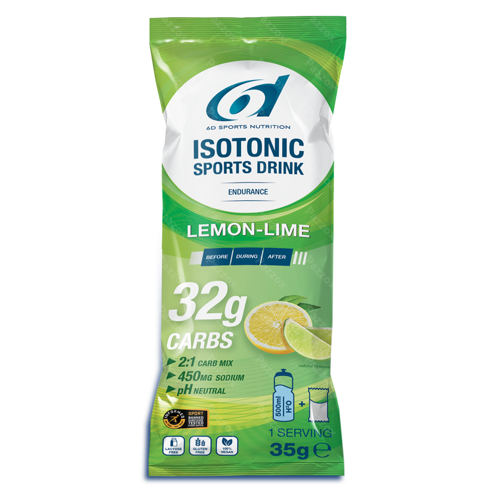 6d Isotonic Sports Drink Lemon Lime Pdr Zakje 35g