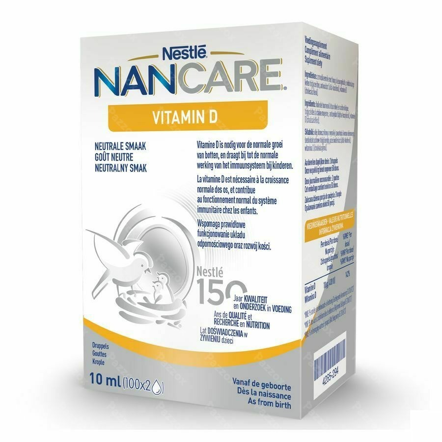 Nan Care Vitamine D Baby Druppels 10ml
