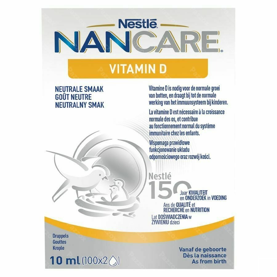 Nan Care Vitamine D Baby Druppels 10ml