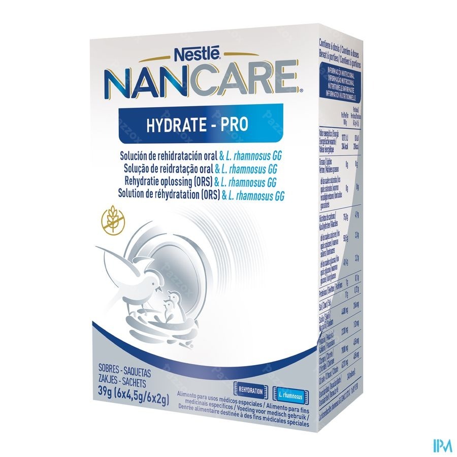 Nan Care Hydrate-Pro ORS & LGG Baby Poeder 6x4,5g en 6x2g