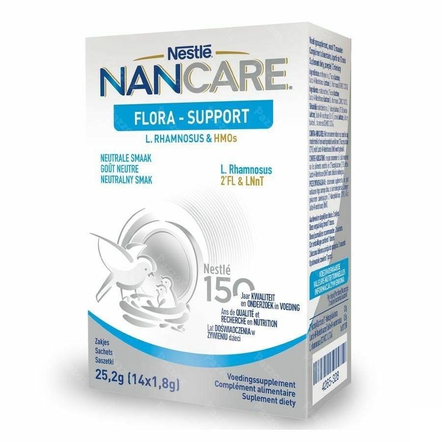 Nan Care Flora-Support LGG & HMOs Baby Poudre 14 x 1,8g