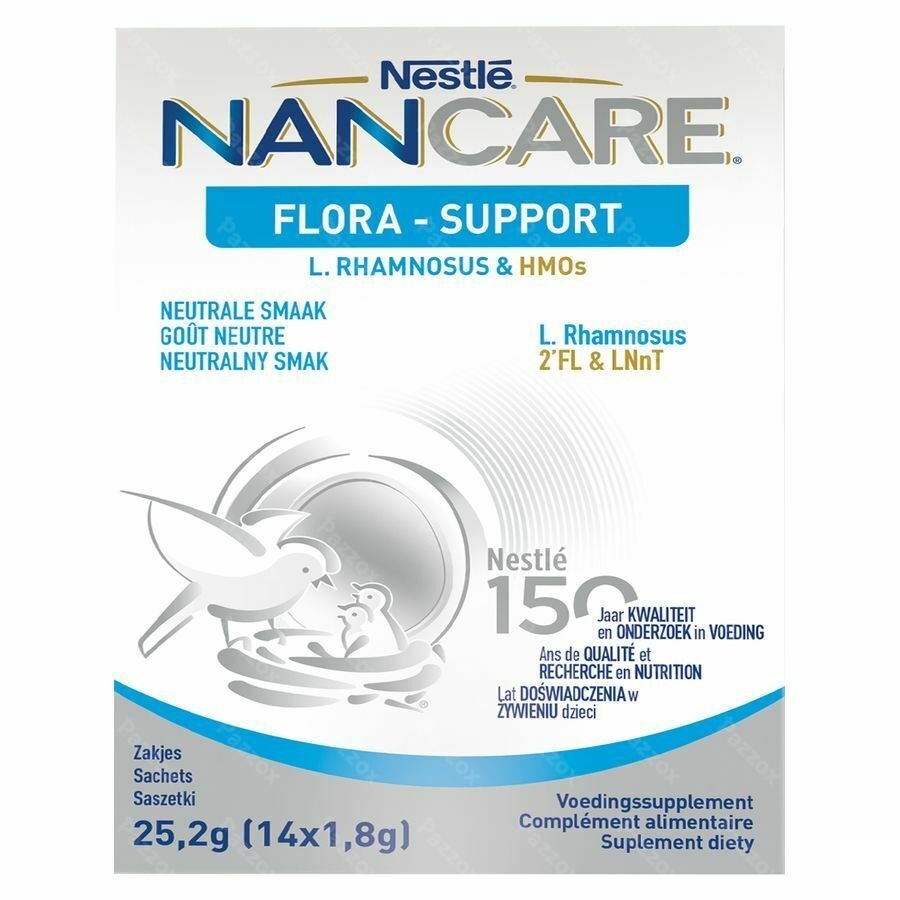 Nan Care Flora-Support LGG & HMOs Baby Poudre 14 x 1,8g