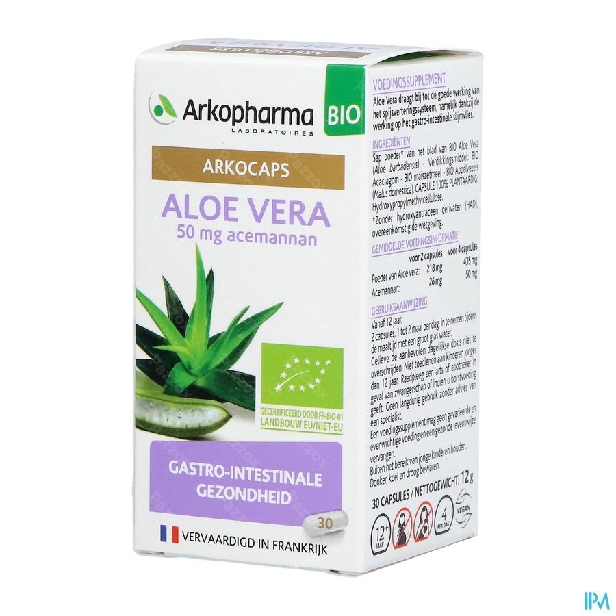 bus maat Intact Arkocaps Aloe Vera Bio Caps 30 kopen - Pazzox, online apotheek