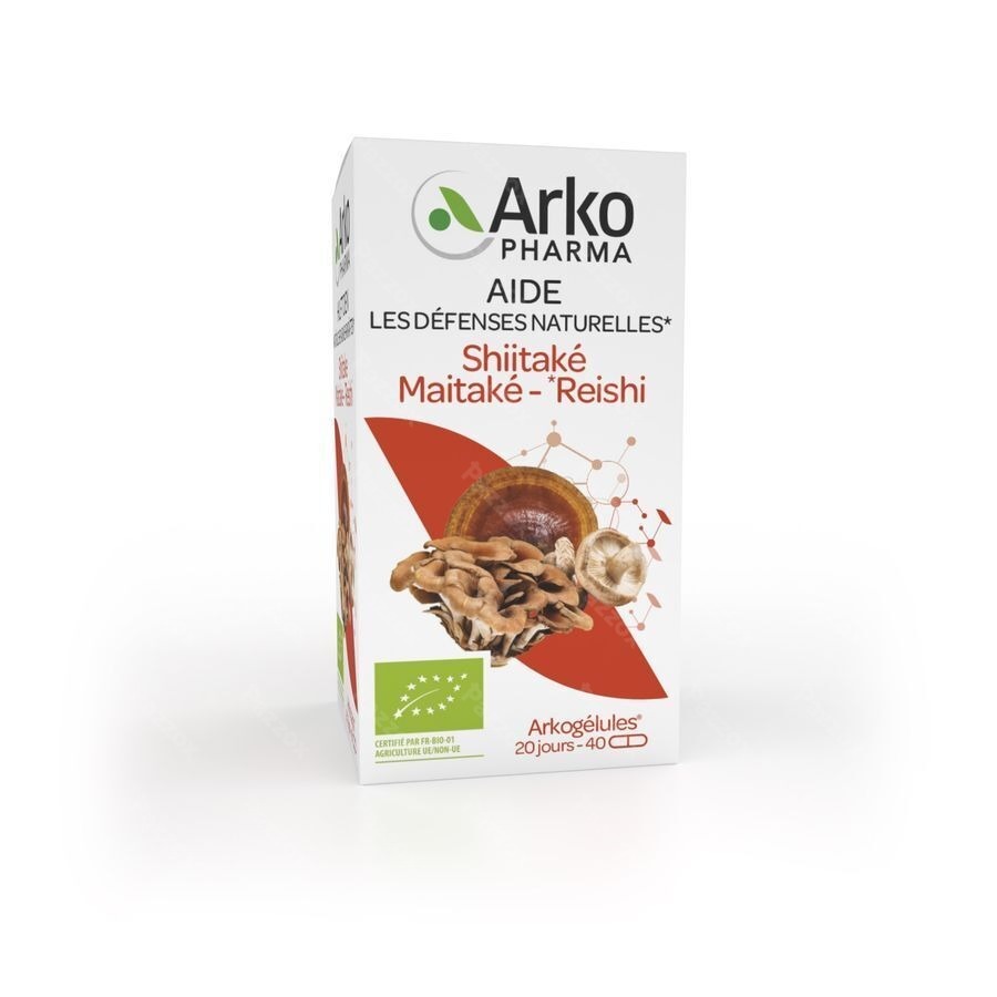 Arkogelules Shiitake Maitake Reishi Bio Caps 40
