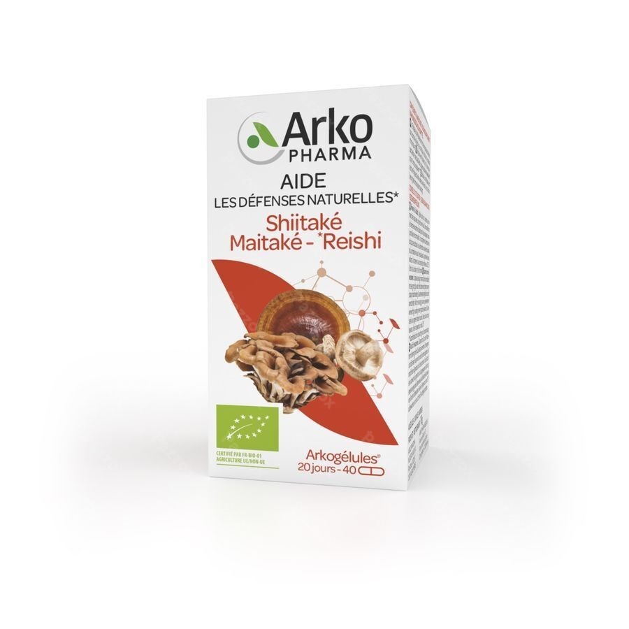 Arkogelules Shiitake Maitake Reishi Bio Caps 40