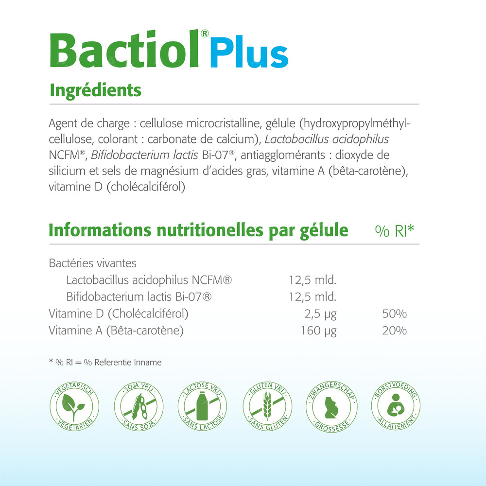 Metagenics Bactiol Plus 60 Gélules
