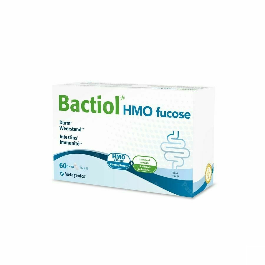 Metagenics Bactiol Hmo Fucose Voedingssupplement Probiotica 60 Capsules