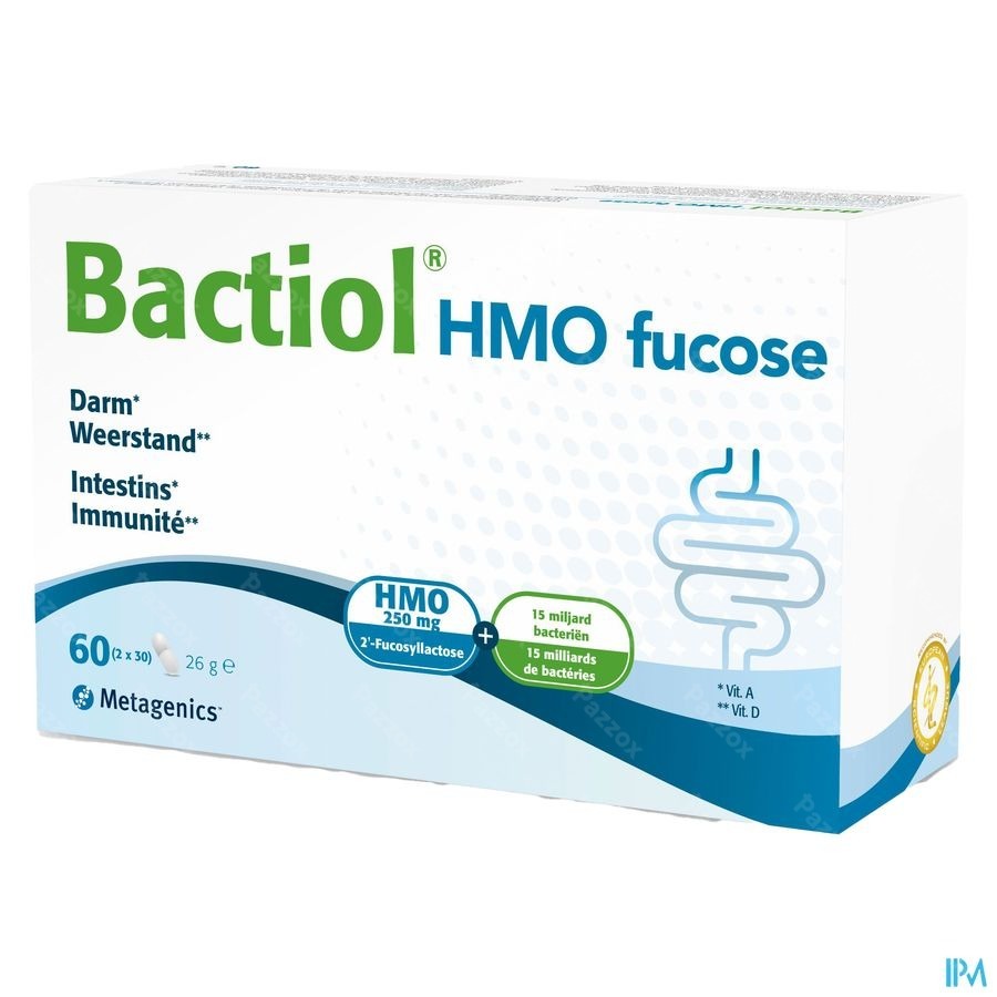 Metagenics Bactiol Hmo Fucose Voedingssupplement Probiotica 60 Capsules