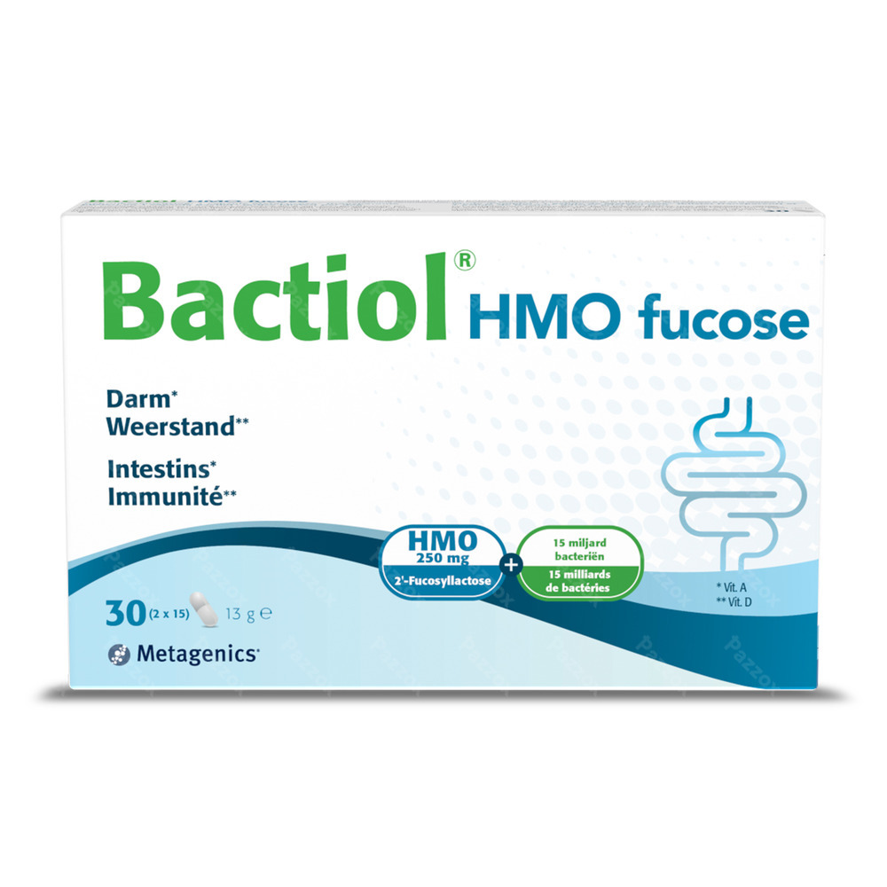 Metagenics Bactiol Hmo Fucose Complément Alimentaire Probiotiques 30 Capsules