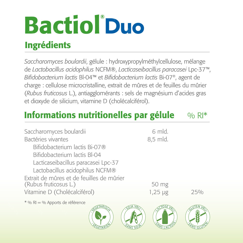 Metagenics Bactiol Duo 30 Capsules