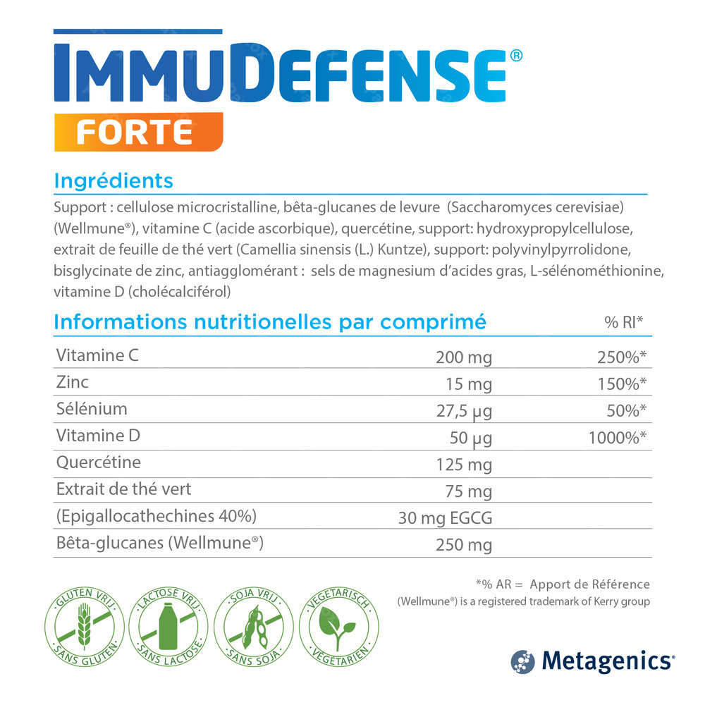 Metagenics ImmuDefense Forte 60 comprimés