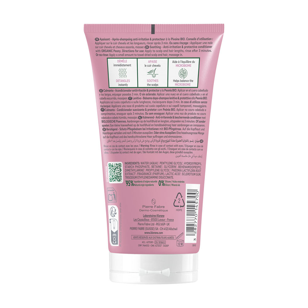 Klorane Conditioner Bio Pioenroos 150ml